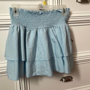 Light blue ruffle skirt from Shein size large